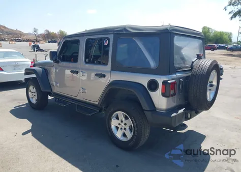 2018 Jeep Wrangler Unlimited Sport 4X4 из США, поврежденный, VIN 1C4HJXDGXJW150342